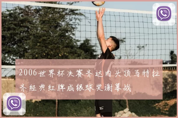 2006世界杯决赛齐达内头顶马特拉齐经典红牌成银球奖谢幕战